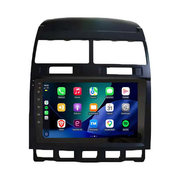 Volkswagen Touareg CarPlay autoradio | 2002 t/m 2010 | Denago DNG-A326 | 9 inch | Android 13 | Draadloos CarPlay & Android Auto