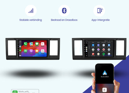 Volkswagen Caravelle CarPlay autoradio | 2015 t/m 2020 | Denago DNG-A393 | 9 inch | Android 13 | Draadloos CarPlay & Android Auto