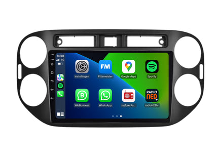 Volkswagen Tiguan | Android 13 | Autoradio | 2007 t/m 2015 | CarPlay & Android Auto | Glans Zwart