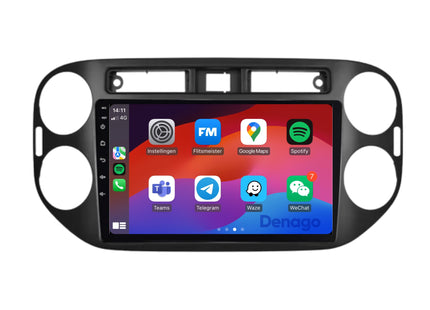 Volkswagen Tiguan CarPlay autoradio | 2007 t/m 2015 | Denago DNG-A394 | 9 inch | Android 13 | Draadloos CarPlay & Android Auto