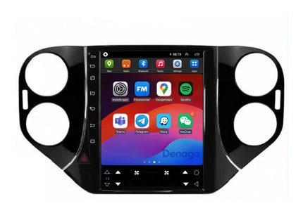 Volkswagen Tiguan CarPlay autoradio | 2007 t/m 2016 | Denago DNG-A419 | 9.7 inch Tesla Style | Android 13 | Draadloos CarPlay & Android Auto