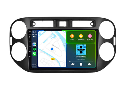 Volkswagen Tiguan | Android 13 | Autoradio | 2007 t/m 2015 | CarPlay & Android Auto | Glans Zwart