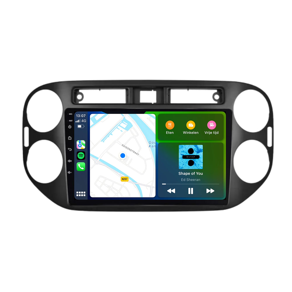 Volkswagen Tiguan | Android 13 | Car radio | 2007 to 2015 | CarPlay & Android Auto | Gloss Black