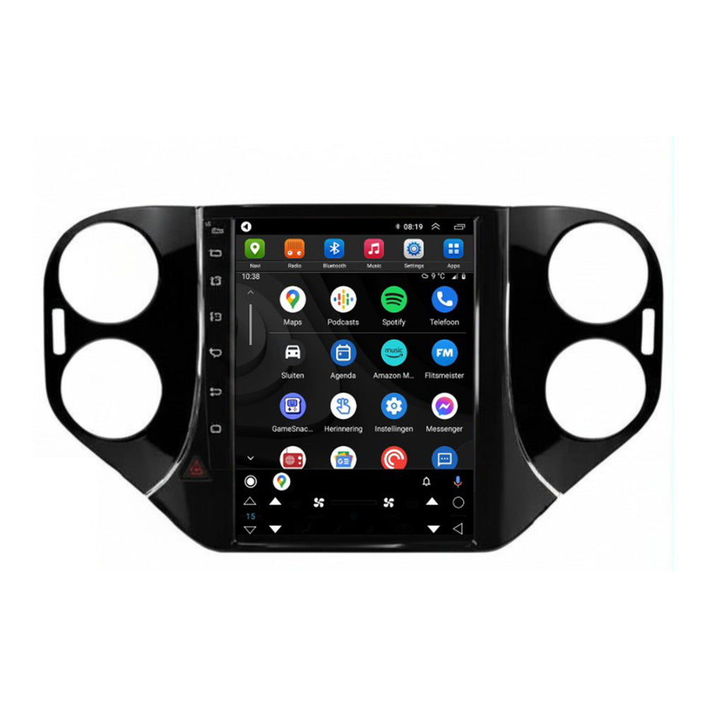 Volkswagen Tiguan CarPlay autoradio | 2007 t/m 2016 | Denago DNG-A419 | 9.7 inch Tesla Style | Android 13 | Draadloos CarPlay & Android Auto