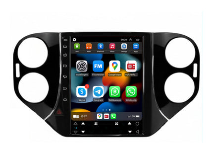 Volkswagen Tiguan Tesla Style | Android 13 | Autoradio | 2007 t/m 2016 | CarPlay & Android Auto