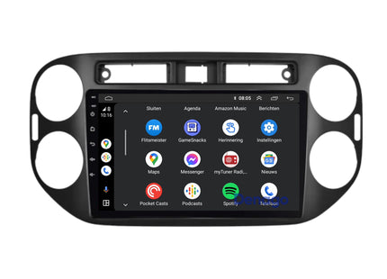 Volkswagen Tiguan CarPlay autoradio | 2007 t/m 2015 | Denago DNG-A394 | 9 inch | Android 13 | Draadloos CarPlay & Android Auto