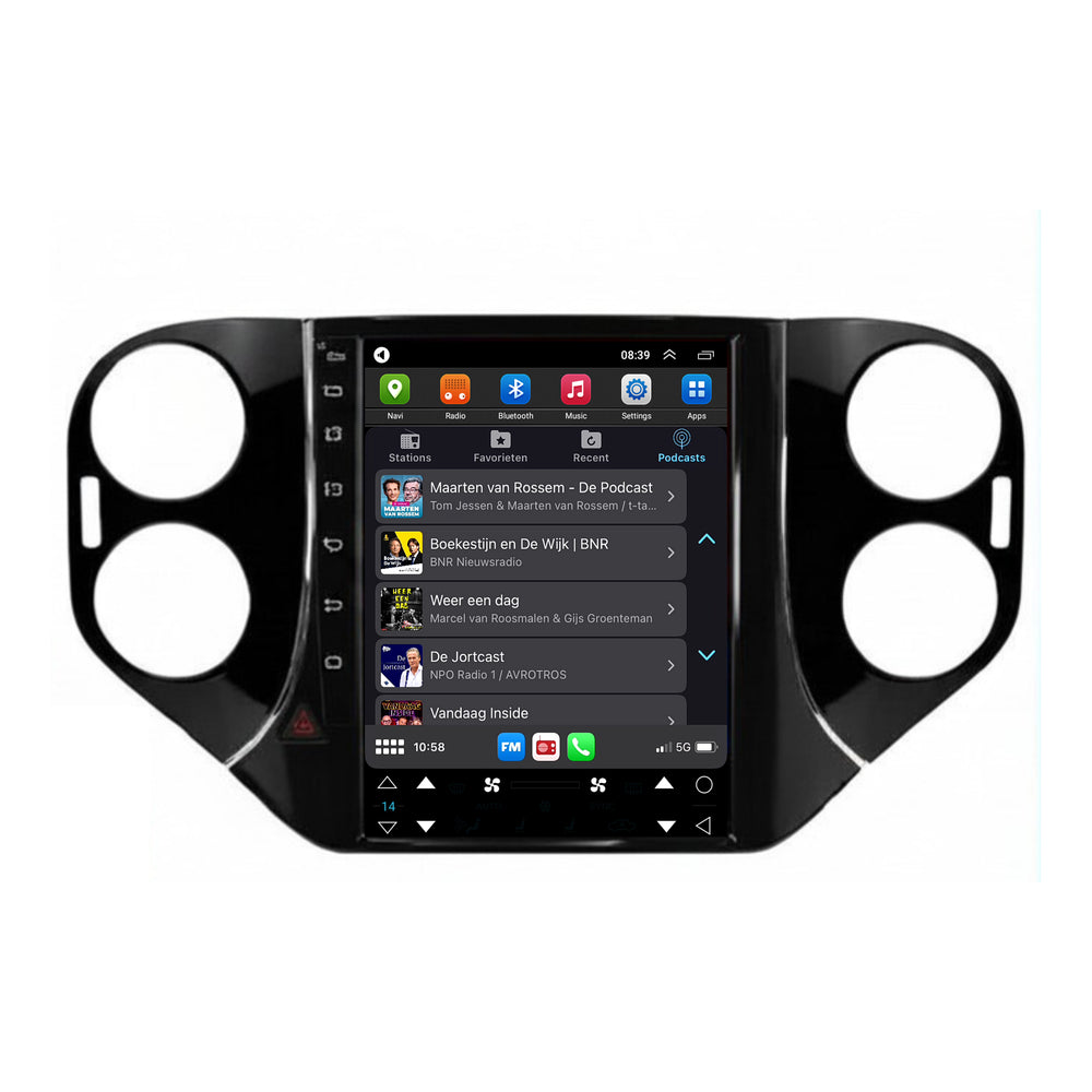 Volkswagen Tiguan Tesla Style | Android 13 | Car radio | 2007 to 2016 | CarPlay & Android Auto