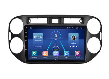 Volkswagen Tiguan | Android 13 | Autoradio | 2007 t/m 2015 | CarPlay & Android Auto | Glans Zwart