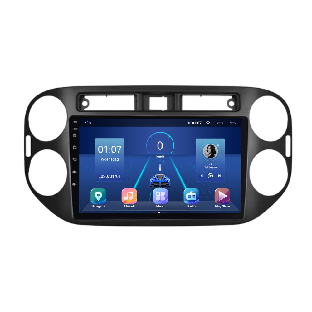 Volkswagen Tiguan | Android 13 | Car radio | 2007 to 2015 | CarPlay & Android Auto | Gloss Black
