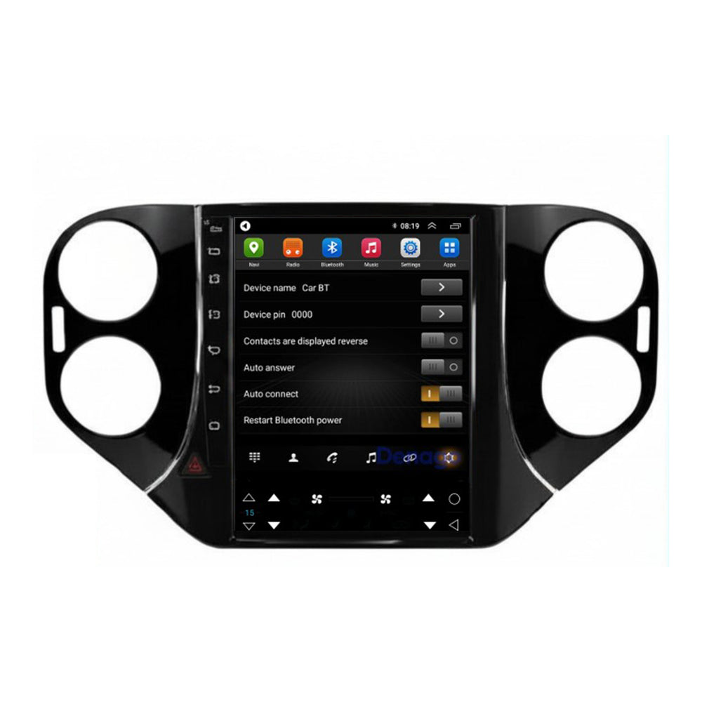 Volkswagen Tiguan CarPlay autoradio | 2007 t/m 2016 | Denago DNG-A419 | 9.7 inch Tesla Style | Android 13 | Draadloos CarPlay & Android Auto