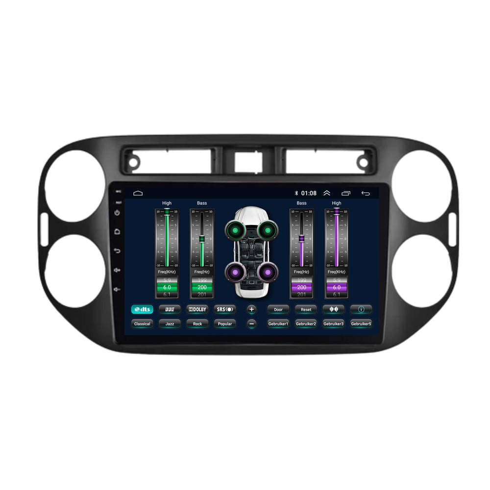 Volkswagen Tiguan | Android 13 | Car radio | 2007 to 2015 | CarPlay & Android Auto | Gloss Black