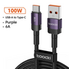 USB-A naar USB-C Kabel 2 Meter | Geschikt voor CarPlay & Android Auto | Paars