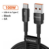 USB-A naar USB-C Kabel 2 Meter | Geschikt voor CarPlay & Android Auto | Zwart