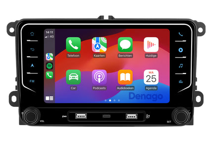 Volkswagen CarPlay autoradio | 2003 t/m 2019 | Denago DNG-3819 | 7 inch | Android 13 | Draadloos CarPlay & Android Auto