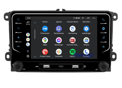 Volkswagen CarPlay autoradio | 2003 t/m 2019 | Denago DNG-3819 | 7 inch | Android 13 | Draadloos CarPlay & Android Auto