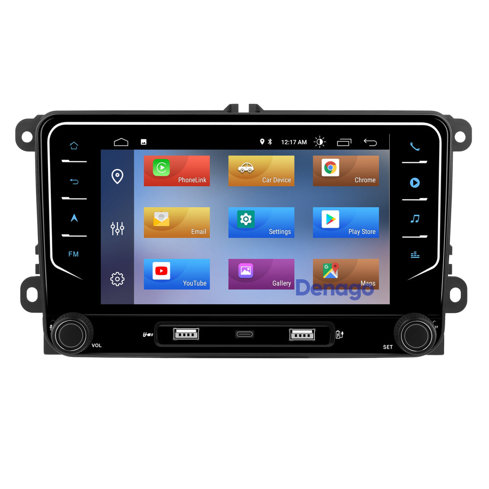 Skoda Fabia CarPlay car radio | 2009 to 2013 | Denago DNG-3819-SF | 7 inches | Android 13 | Wireless CarPlay & Android Auto
