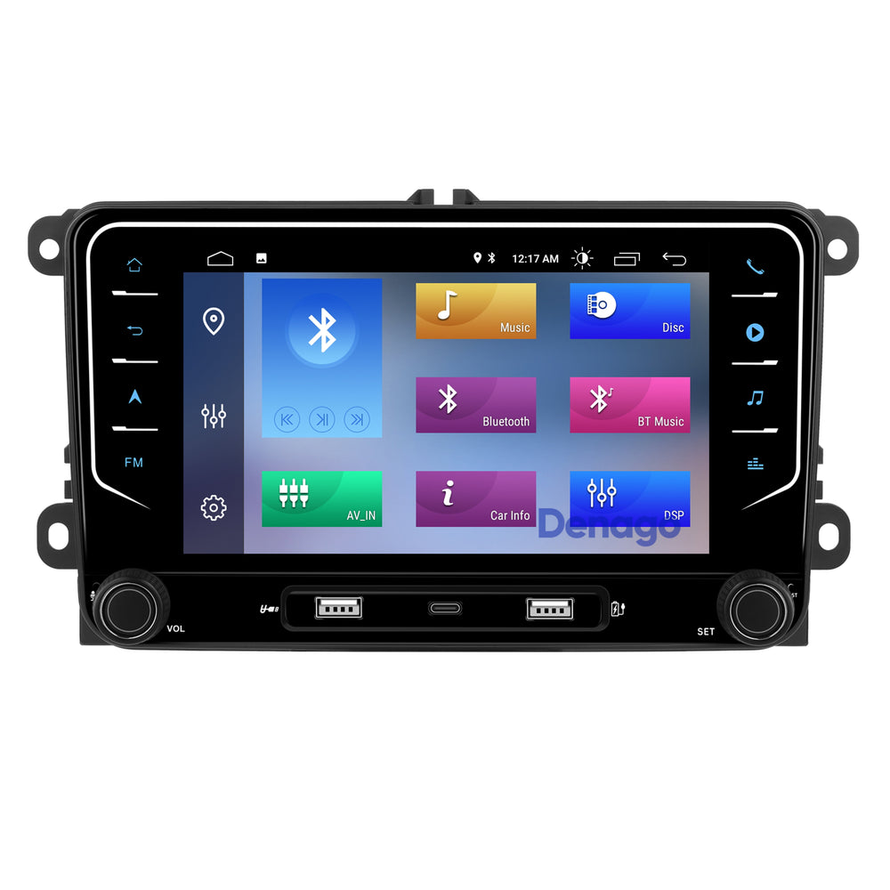 Volkswagen Transporter Multivan T6 CarPlay car radio | 2015 to 2019 | Denago DNG-3819-T | 7 inches | Android 13 | Wireless CarPlay & Android Auto