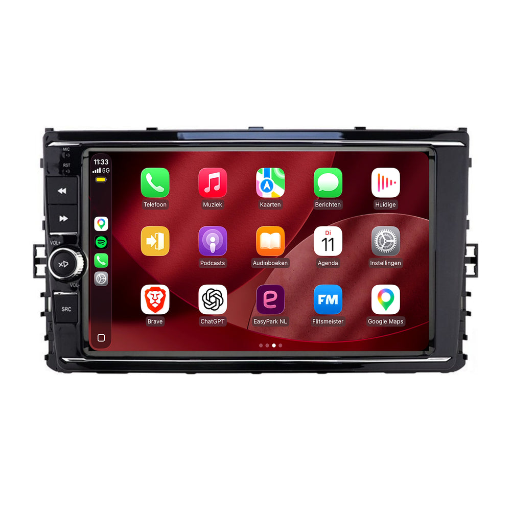 راديو Volkswagen Polo 6 مع CarPlay وAndroid Auto | 2017–2025 | 9 بوصات | Android 15 | CTX-7356