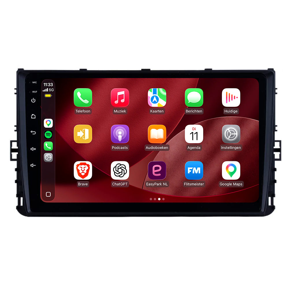 Radio CarPlay y Android Auto para Volkswagen T-Roc | 2017–2025 | 9 pulgadas | Android 15 | CTX-7376