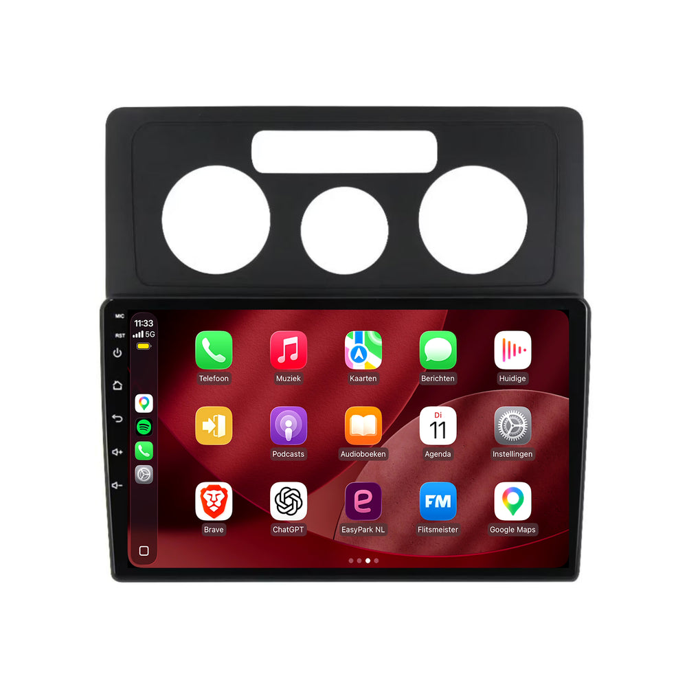 Volkswagen Caddy-radio med CarPlay och Android Auto | 2004–2010 | 10 tum | Android 15 | CTX-7240