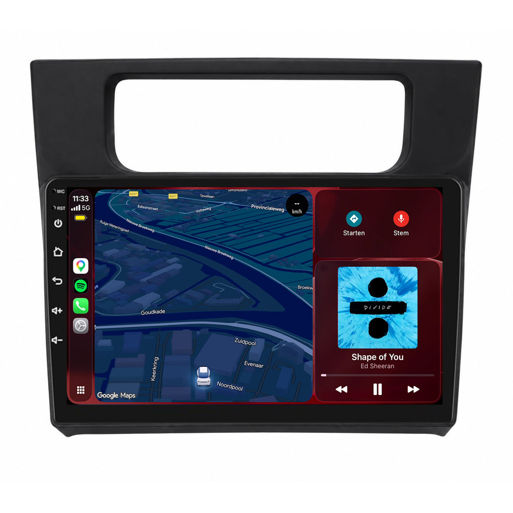 Volkswagen Caddy-radio med CarPlay og Android Auto | 2015–2018 | 9 tommer | Android 15 | CTX-7442