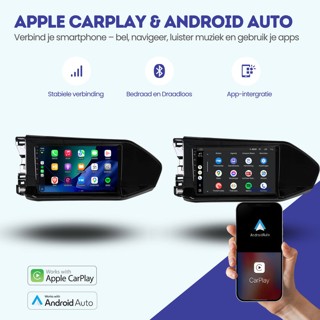 Volkswagen Caddy CarPlay autoradio | 2020 t/m 2025 | Denago DNG-A388 | 9 inch | Android 13 | Draadloos CarPlay & Android Auto