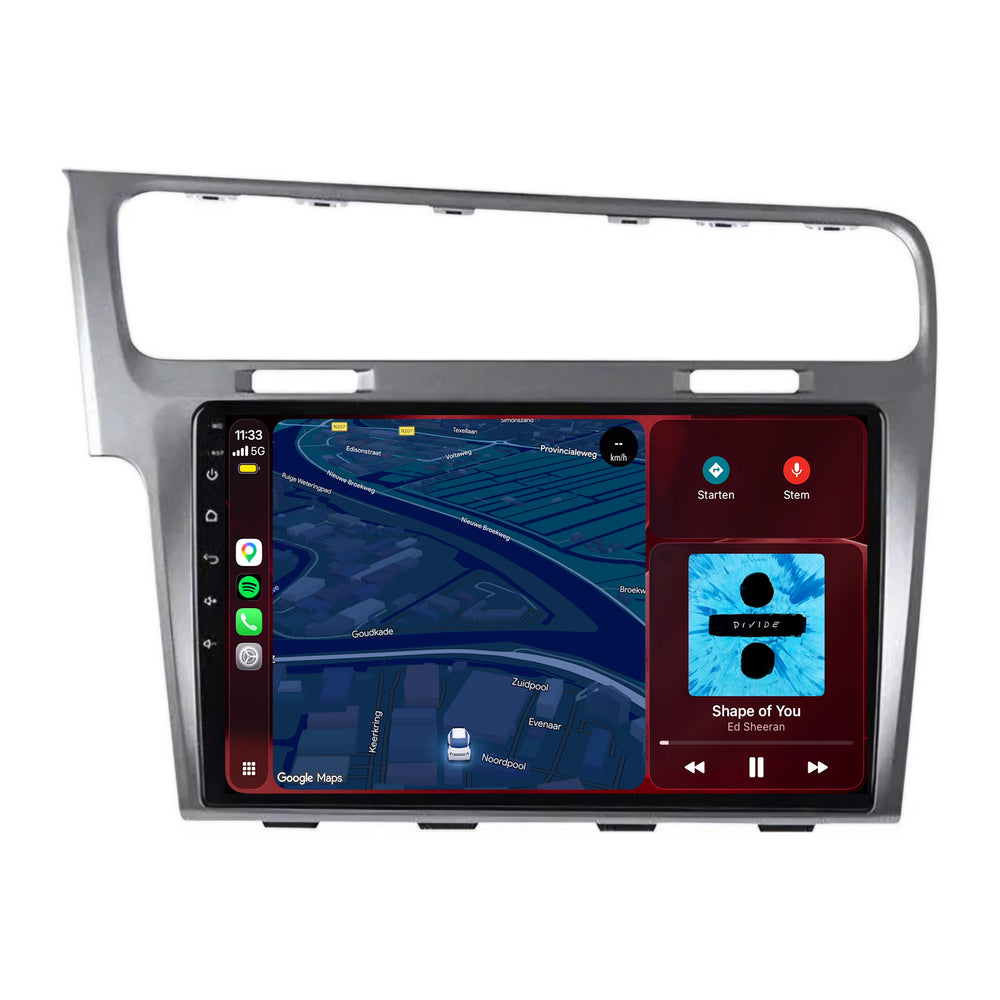 Volkswagen Golf 7 | Android 15 | 10 inch Autoradio | 2012 t/m 2020 | CarPlay & Android Auto