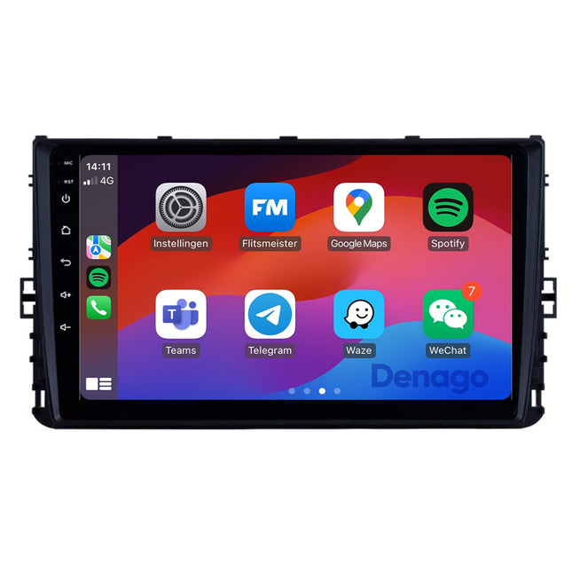 Volkswagen Polo 6 CarPlay autoradio | 2017 t/m 2025 | Denago DNG-A377 | 9 inch | Android 13 | Draadloos CarPlay & Android Auto