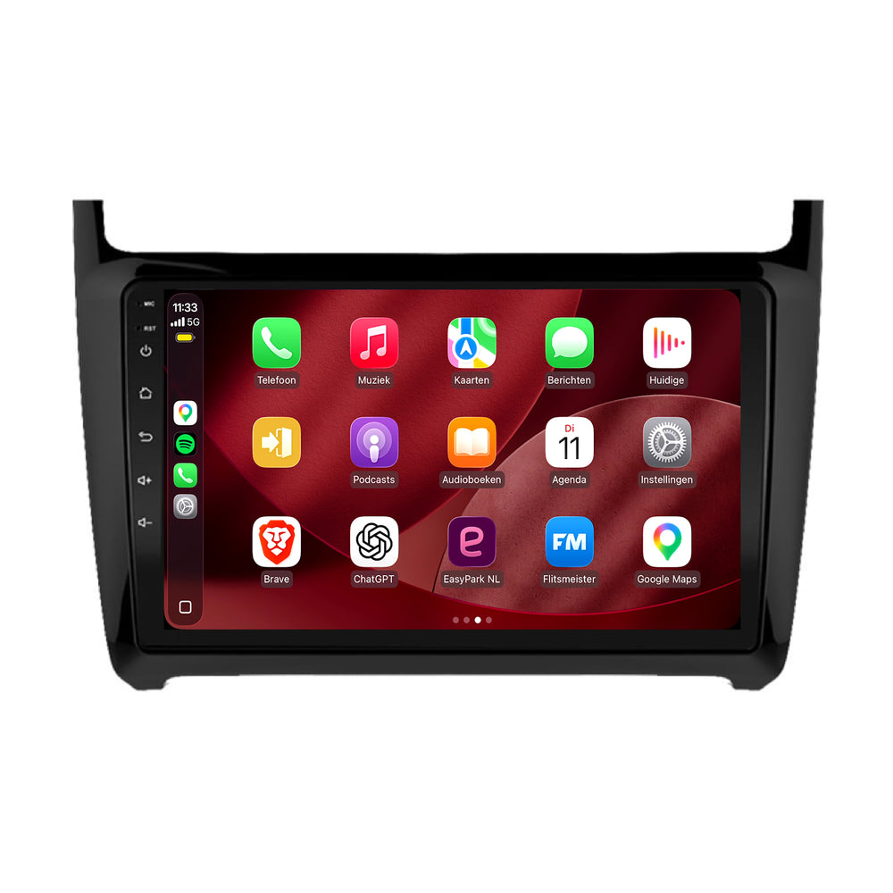 Volkswagen Polo CarPlay & Android Auto radio | 2009 t/m 2017 | 9 inch | Android 15 | CTX-7116