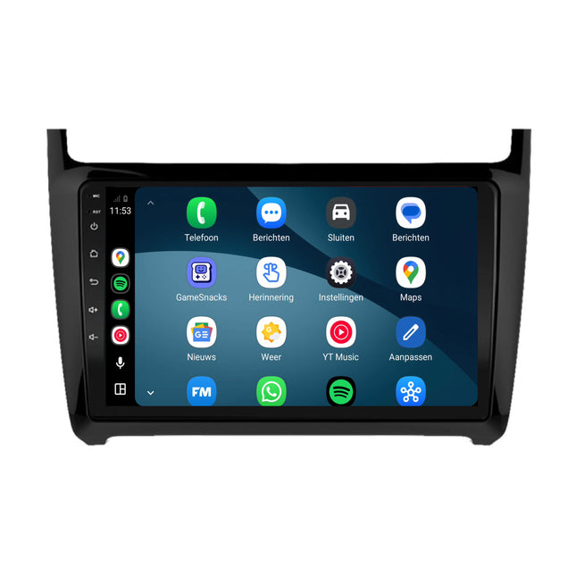 Volkswagen Polo CarPlay & Android Auto-Radio | 2009 bis 2017 | 9 Zoll | Android 15 | CTX-7116