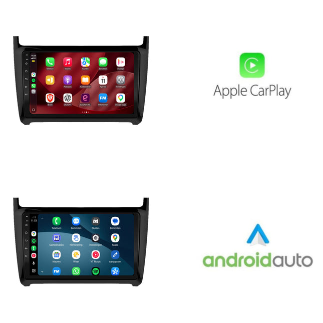 Volkswagen Polo CarPlay & Android Auto-Radio | 2009 bis 2017 | 9 Zoll | Android 15 | CTX-7116