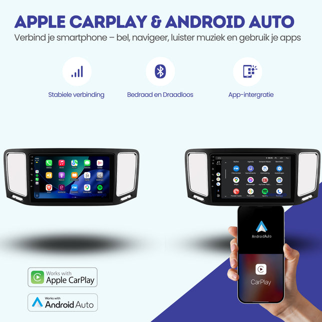 Volkswagen Sharan CarPlay autoradio | 2010 t/m 2023 | Denago DNG-A453 | 9 inch | Android 13 | Draadloos CarPlay & Android Auto