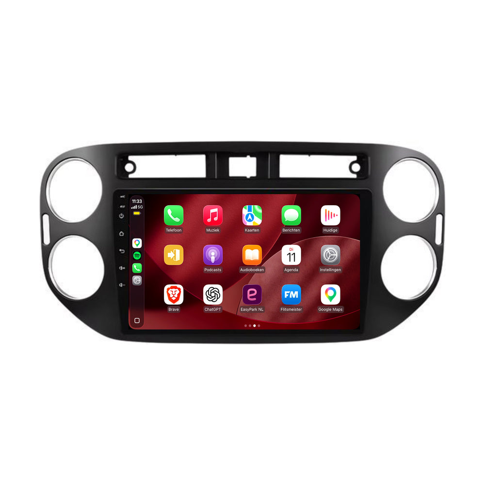 Radio CarPlay y Android Auto para Volkswagen Tiguan | 2007–2015 | 9 pulgadas | Android 15 | CTX-7380