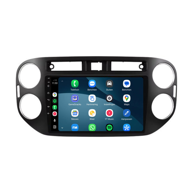 راديو Volkswagen Tiguan مع CarPlay وAndroid Auto | 2007–2015 | 9 بوصات | Android 15 | CTX-7380