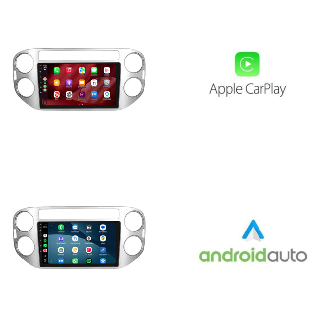 راديو Volkswagen Tiguan مع CarPlay وAndroid Auto | من 2007 حتى 2015 | 9 بوصات | Android 15 | فضي | CTX-7120