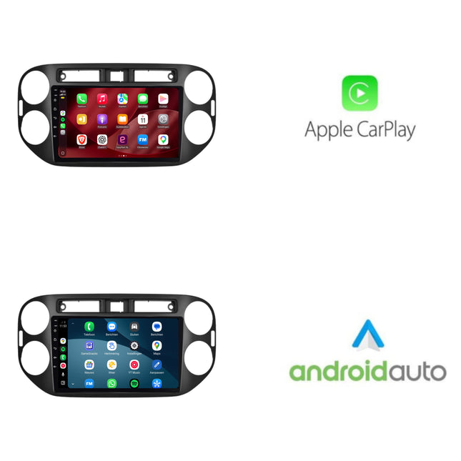 راديو Volkswagen Tiguan مع CarPlay وAndroid Auto | 2007–2015 | 9 بوصة | Android 15 | CTX-7394