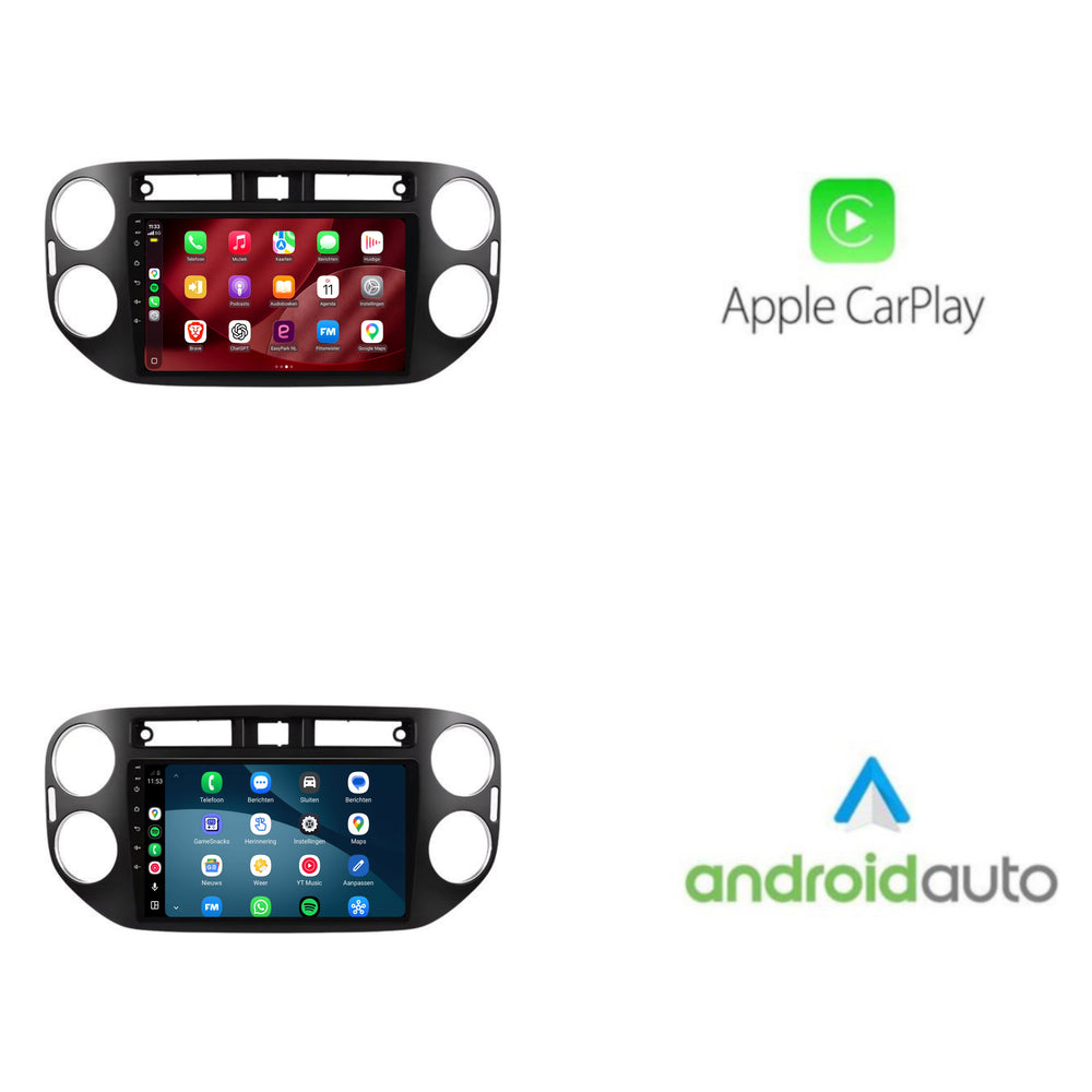 Radio CarPlay y Android Auto para Volkswagen Tiguan | 2007–2015 | 9 pulgadas | Android 15 | CTX-7380