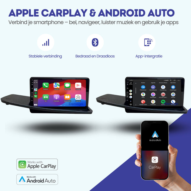 Volvo S80 S80L CarPlay autoradio | 2004 t/m 2011 | Denago DNG-A381 | 9 inch | Android 13 | Draadloos CarPlay & Android Auto