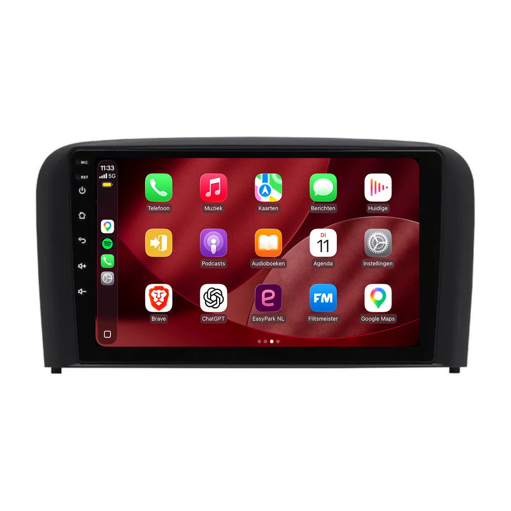 راديو Volvo S80 مع CarPlay وAndroid Auto | 1998–2005 | 9 بوصات | Android 15 | CTX-7469