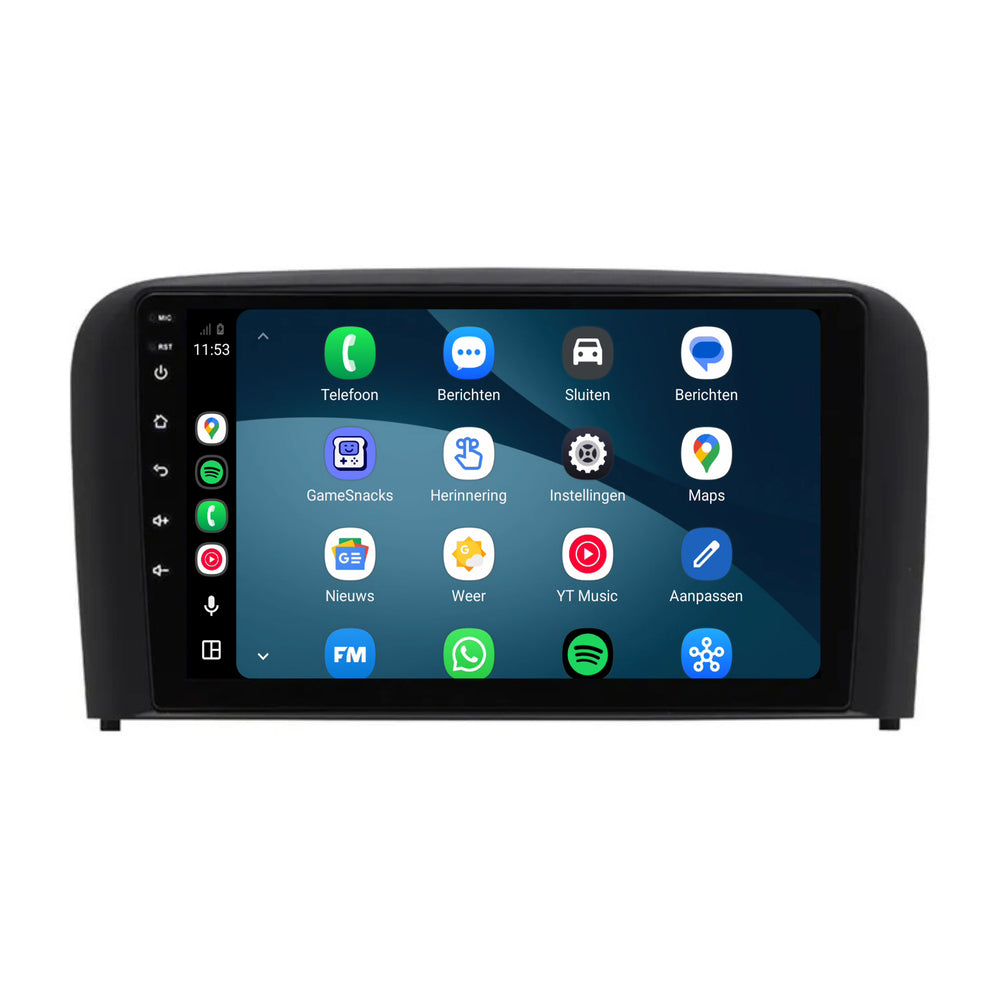 راديو Volvo S80 مع CarPlay وAndroid Auto | 1998–2005 | 9 بوصات | Android 15 | CTX-7469