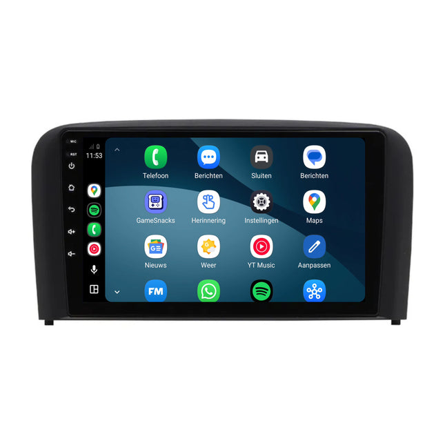 راديو Volvo S80 مع CarPlay وAndroid Auto | 1998–2005 | 9 بوصات | Android 15 | CTX-7469