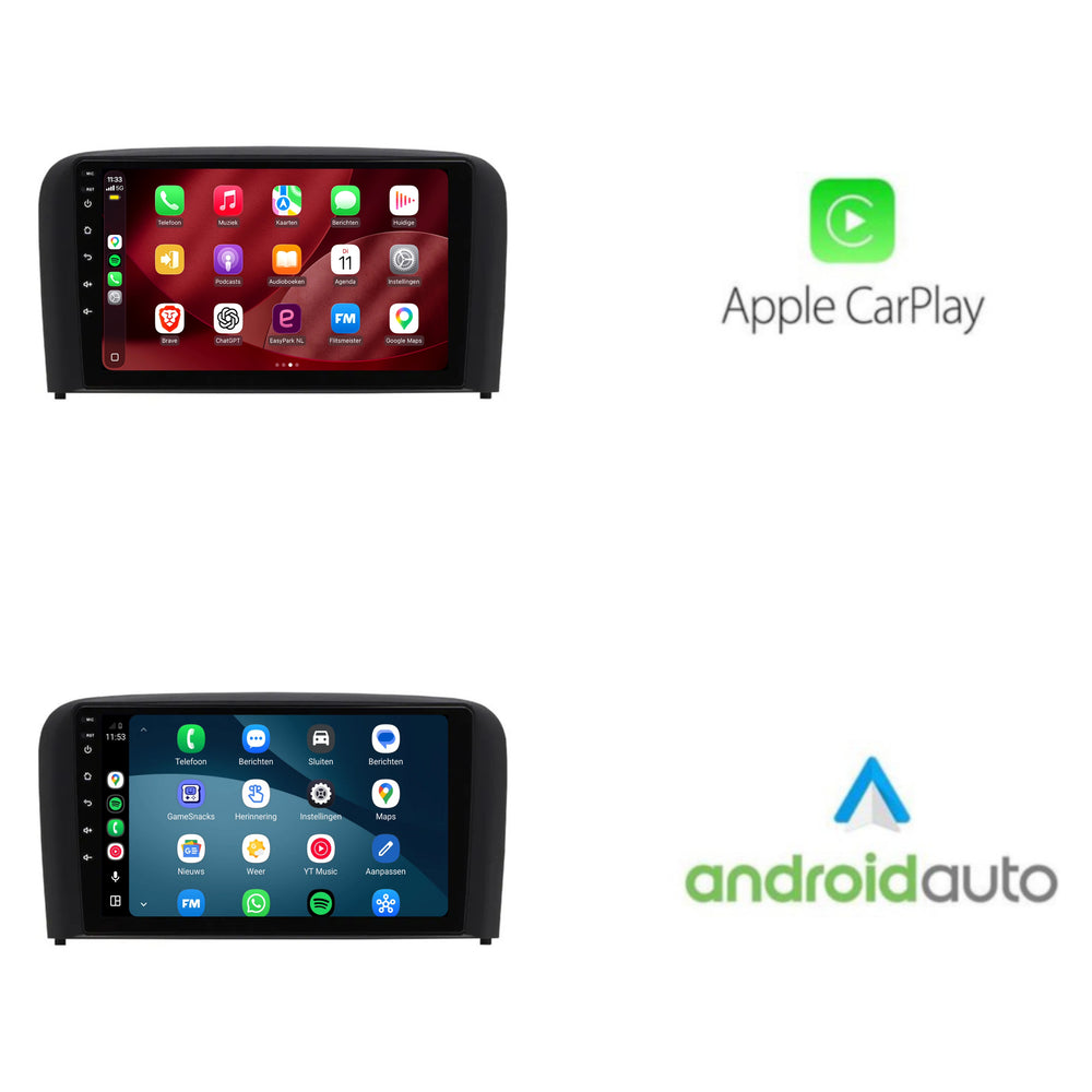 راديو Volvo S80 مع CarPlay وAndroid Auto | 1998–2005 | 9 بوصات | Android 15 | CTX-7469