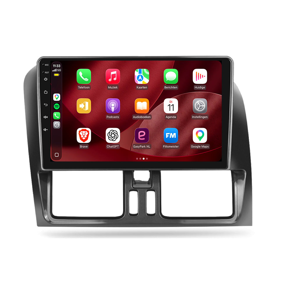 Volvo XC60-radio med CarPlay & Android Auto | 2008–2018 | 9 tum | Android 15 | CTX-7383