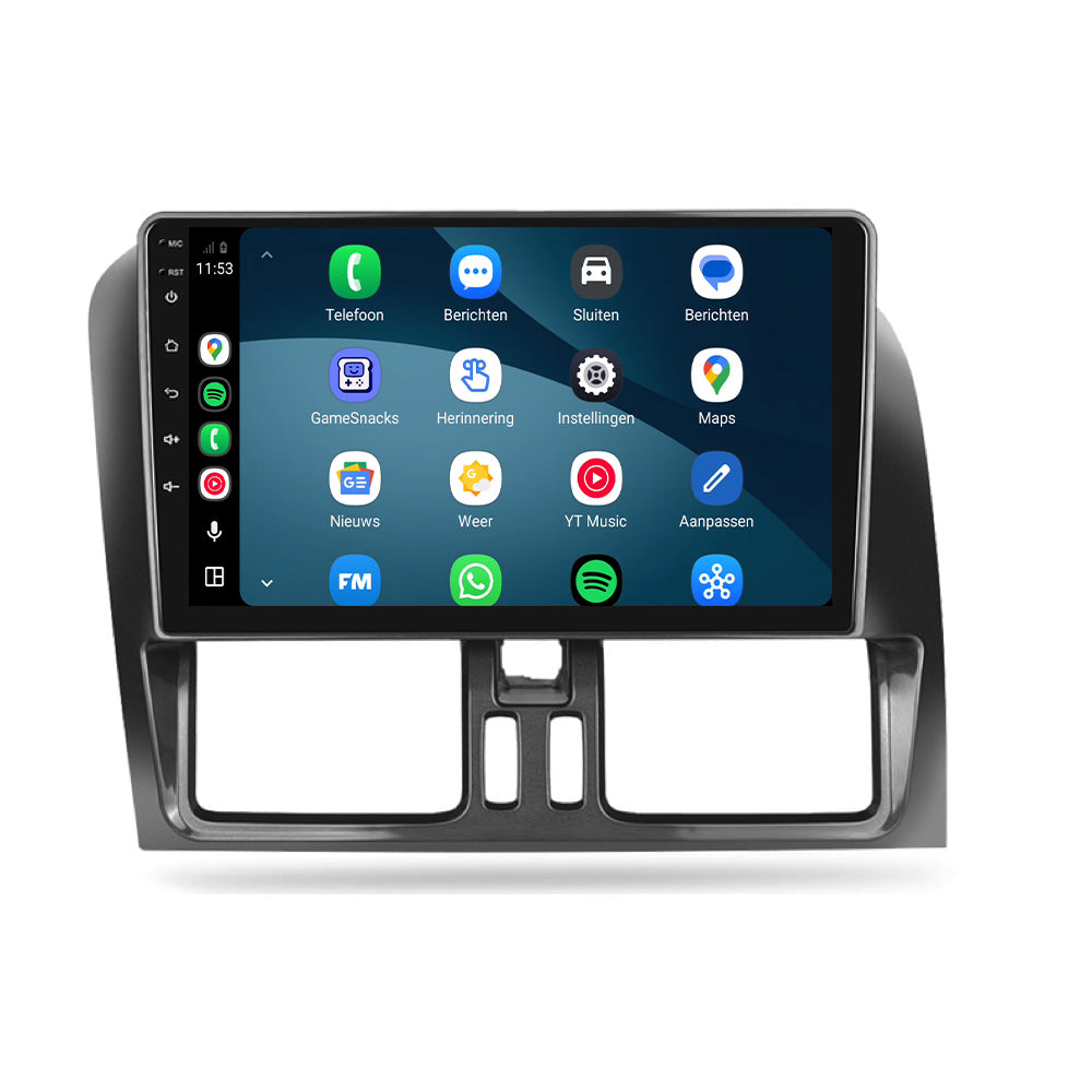 Volvo XC60-radio med CarPlay & Android Auto | 2008–2018 | 9 tum | Android 15 | CTX-7383