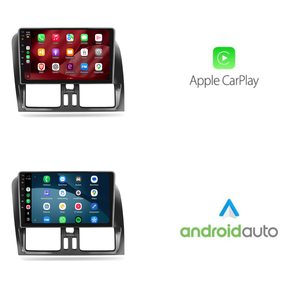Volvo XC60-radio med CarPlay & Android Auto | 2008–2018 | 9 tum | Android 15 | CTX-7383