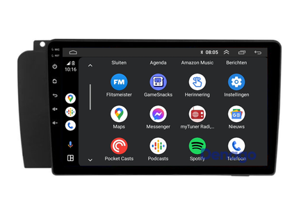 Volvo XC70 CarPlay autoradio | 2000 t/m 2007 | Denago DNG-A400 | 9 inch | Android 13 | Draadloos CarPlay & Android Auto