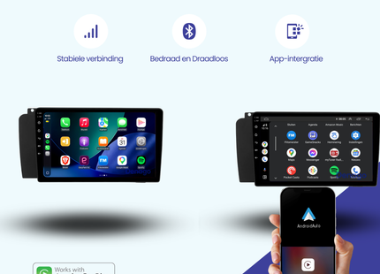 Volvo XC70 CarPlay autoradio | 2000 t/m 2007 | Denago DNG-A400 | 9 inch | Android 13 | Draadloos CarPlay & Android Auto