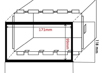 2-Din inbouwframe autoradio