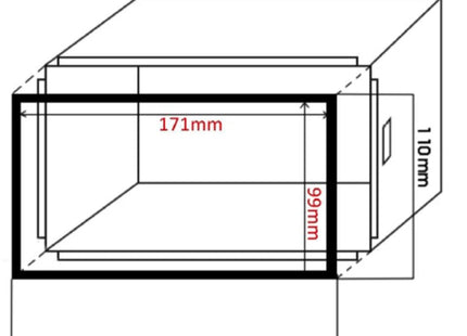 2-Din inbouwframe autoradio | 110mm hoog