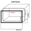 2-Din inbouwframe autoradio | 110mm hoog